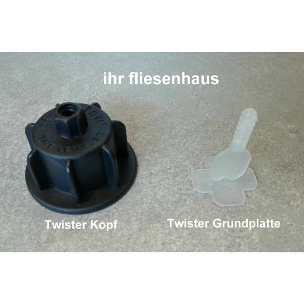 Twister Level Set 100St&uuml;ck Zug-Kopf u. 1000St&uuml;ck Basilaschen 1,6mm