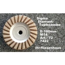 Sigma Diamant-Topfscheibe 100mm M14