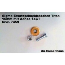 Sigma Ersatzr&auml;dchen 16mm Titan 14CT Achse