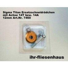 Sigma Ersatz-Schneider&auml;dchen 12mm Titan 14T Achse