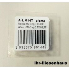 Sigma Ersatz-Schneider&auml;dchen 12mm Titan 14T Achse