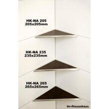 Edelstahl Ablage Duschablage 205/205 Dreieck Eckablage auch zum nachtr&auml;glichen Einbau / Einfliesen