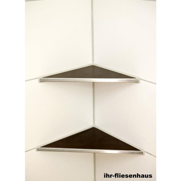 Edelstahl Ablage Duschablage 265/265 Dreieck Eckablage auch zum nachtr&auml;glichen Einbau / Einfliesen