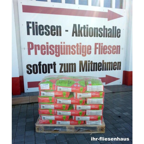 1 Palette codex CX2 D&uuml;nnbettm&ouml;rtel Flexkleber Fliesenkleber Flexm&ouml;rtel 42 x 25kg
