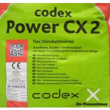 1 Palette codex CX2 D&uuml;nnbettm&ouml;rtel Flexkleber...