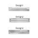 Blanke Duschrinne Diba Flex-Line mit Rinne jede Ausf&uuml;hrung DN50, H&ouml;he 75mm links/rechts Design2 120cm