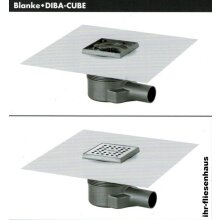 Blanke DIBA-CUBE Bodenablauf waagrecht f&uuml;r Verbundabdichtung