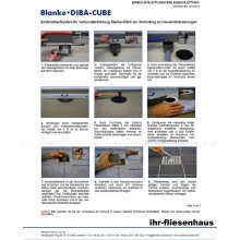 Blanke DIBA-CUBE Bodenablauf waagrecht f&uuml;r Verbundabdichtung