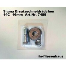 Sigma Ersatz-Schneidr&auml;dchen HM f&uuml;r Fliesenschneider 16mm mit Achse 5,5mm
