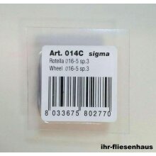 Sigma Ersatz-Schneidr&auml;dchen HM f&uuml;r Fliesenschneider 16mm mit Achse 5,5mm