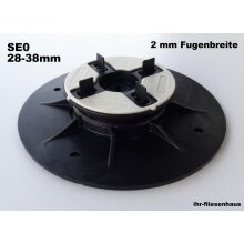 Stelzlager Plattenlager SE0 28-38mm mit 2mm Fuge...