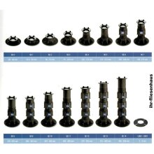 Stelzlager Plattenlager SE0 28-38mm mit 4mm Fuge selbstnivellierend + h&ouml;henverstellbar Eternoivica