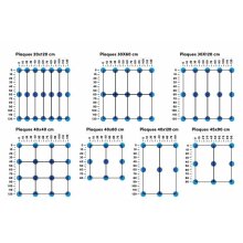 Stelzlager SE selbstnivellierend + h&ouml;henverstellbar alle H&ouml;hen/Fugenbreiten Eterno Ivica 37,5-50mm H&ouml;he 2mm Fuge