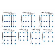 Stelzlager SE selbstnivellierend + h&ouml;henverstellbar alle H&ouml;hen/Fugenbreiten Eterno Ivica 37,5-50mm H&ouml;he 4mm Fuge