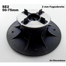 Stelzlager Plattenlager SE2 50-75mm mit 2mm Fuge...