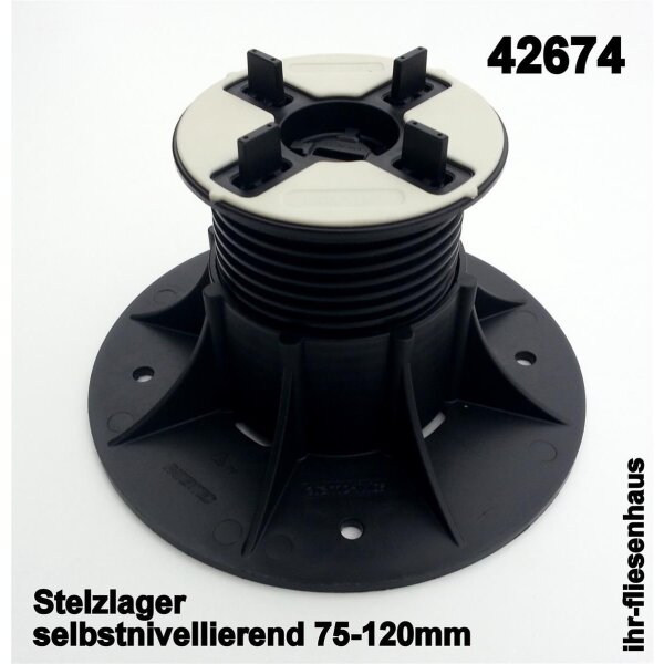Stelzlager Plattenlager SE3 75-120mm mit 4mm Fuge selbstnivellierend + h&ouml;henverstellbar Eternoivica