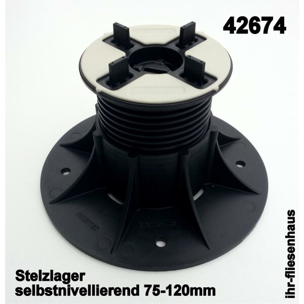 Stelzlager SE selbstnivellierend + h&ouml;henverstellbar alle H&ouml;hen/Fugenbreiten Eterno Ivica 75-120mm H&ouml;he 4mm Fuge