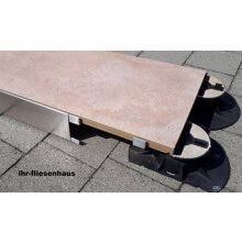 Abschlussprofil Edelstahl geb&uuml;rstet H&ouml;he 6cm...