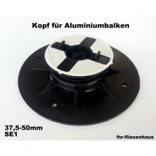 Stelzlager Plattenlager SE1 37,5-50mm f&uuml;r Alubalken...