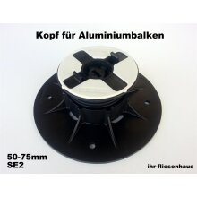 Stelzlager Plattenlager SE2 50-75mm f&uuml;r Alubalken...