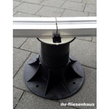 Stelzlager Plattenlager SE2 50-75mm f&uuml;r Alubalken selbstnivellierend + h&ouml;henverstellbar von Eternoivica