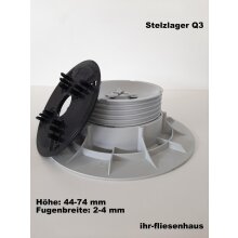 Stelzlager Q3 h&ouml;henverstellbar von 44-74mm Serie...