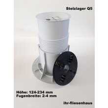 Stelzlager Q5 h&ouml;henverstellbar von 124-234mm Serie...