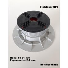 Stelzlager QP3  selbstnivelliered + h&ouml;henverstellbar...