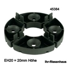 Stelzlager EH feste H&ouml;he 12-15-20mm Terrassenelemente Ring alle H&ouml;hen 10 St&uuml;ck