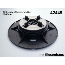 Stelzlager NM1 h&ouml;henverstellbar 25-40mm 4mm