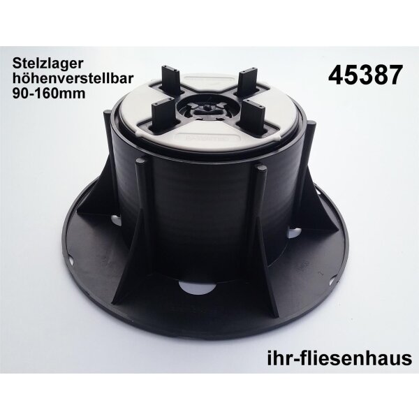 Stelzlager Plattenlager 90-160mm  h&ouml;henverstellbar NM4 mit 4mm Fuge von Eternoivica