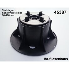 Stelzlager Plattenlager 90-160mm  h&ouml;henverstellbar...