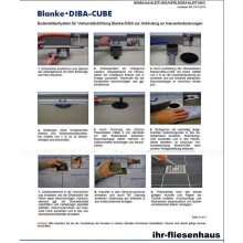 Blanke DIBA-CUBE Bodenablauf senkrecht f&uuml;r Verbundabdichtung