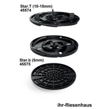 Stelzlager h&ouml;henverstellbar von 10-15mm STAR.T mit 2 oder 4mm Fugenbreite 4mm