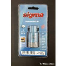 Sigma Diamantbohrer Diamantbohrkrone Durchmesser 30mm trocken oder nass