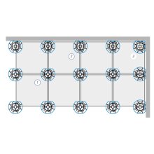 Eterno Stelzlager PR1-PR3 2-4mm Fugenbreite auch f&uuml;r Alubalken geeignet 30-420mm PR2 65-155 mm 4mm