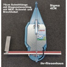 Sigma Profi Fliesenschneider 4CN 76cm Neueste Version NEX mit Diagonalanschlag