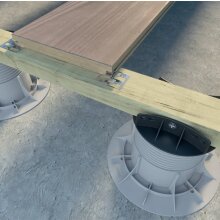 Stelzlager Q1C - Q5C f&uuml;r Alu oder Holz-Balken h&ouml;henverstellbar 21-234mm