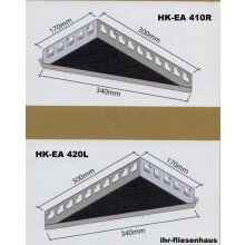 Edelstahl Ablage Duschablage 300/170L Dreieck zum Einfliesen