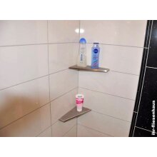 Edelstahl Ablage Duschablage 170/300R Trapetz zum Einfliesen