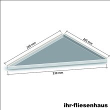 Edelstahl Ablage Duschablage 205/265 Dreieck Eckablage...
