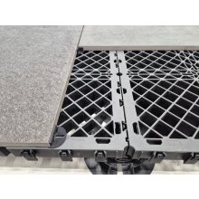 112 St&uuml;ck Doppelboden Durchbruchschutz GRF mit Gummiauflage zur Stelzlagerkonstruktion Eterno