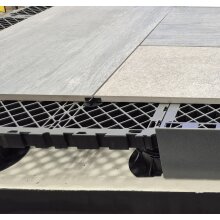 112 St&uuml;ck Doppelboden Durchbruchschutz GRF mit Gummiauflage zur Stelzlagerkonstruktion Eterno