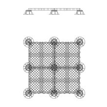 116St&uuml;ck Doppelboden Durchbruchschutz GRF zur Stelzlagerkonstruktion Eterno