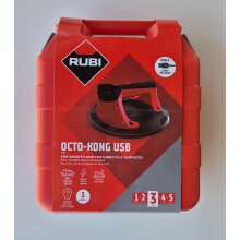 Rubi Li-Ionen Akku Saugheber OCTO-KONG USB Fliesen Glas Plattensaugheber max. 150kg