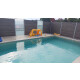 Abschlussprofil Edelstahl V4A geb&uuml;rstet H&ouml;he 6cm f&uuml;r Terrasse Balkon Pool